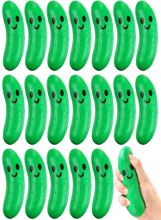 Arrowbash 20 Pcs Food Stress Balls Funny Support Stress Balls Squeezable Foam Funny Mexican Festival Gifts for Employee Teacher Team (Pickle) - Image 1